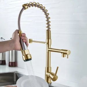 Spring Pull Down Kitchen Sink Faucet