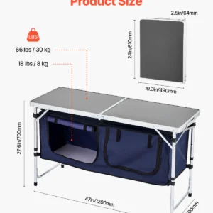 Camping Cook Station Foldable Camp Table
