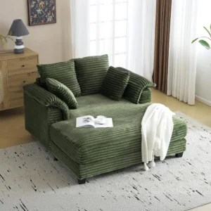 Oversized Corduroy Chaise Lounger