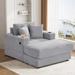 Indoor Oversized Chaise Lounge Chair